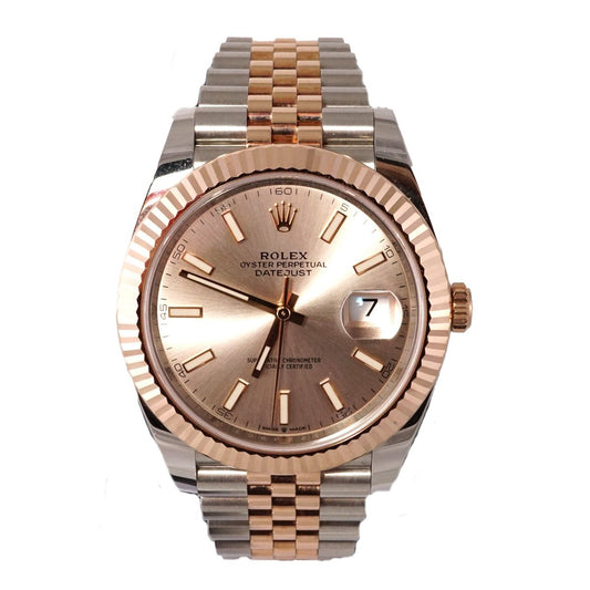 Rolex Datejust 18k Rose Gold Steel 41mm - Pre-Owned image 0