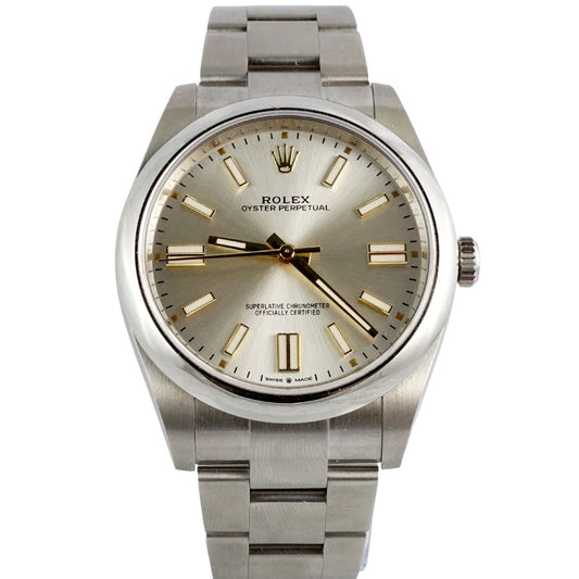 Rolex Oyster Perpetual Silver Dial 41mm – Pre-Owned image 0