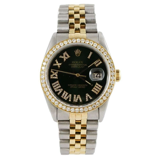 Rolex Oyster Perpetual Diamond Green Bezel 36mm - Pre-Owned image 0