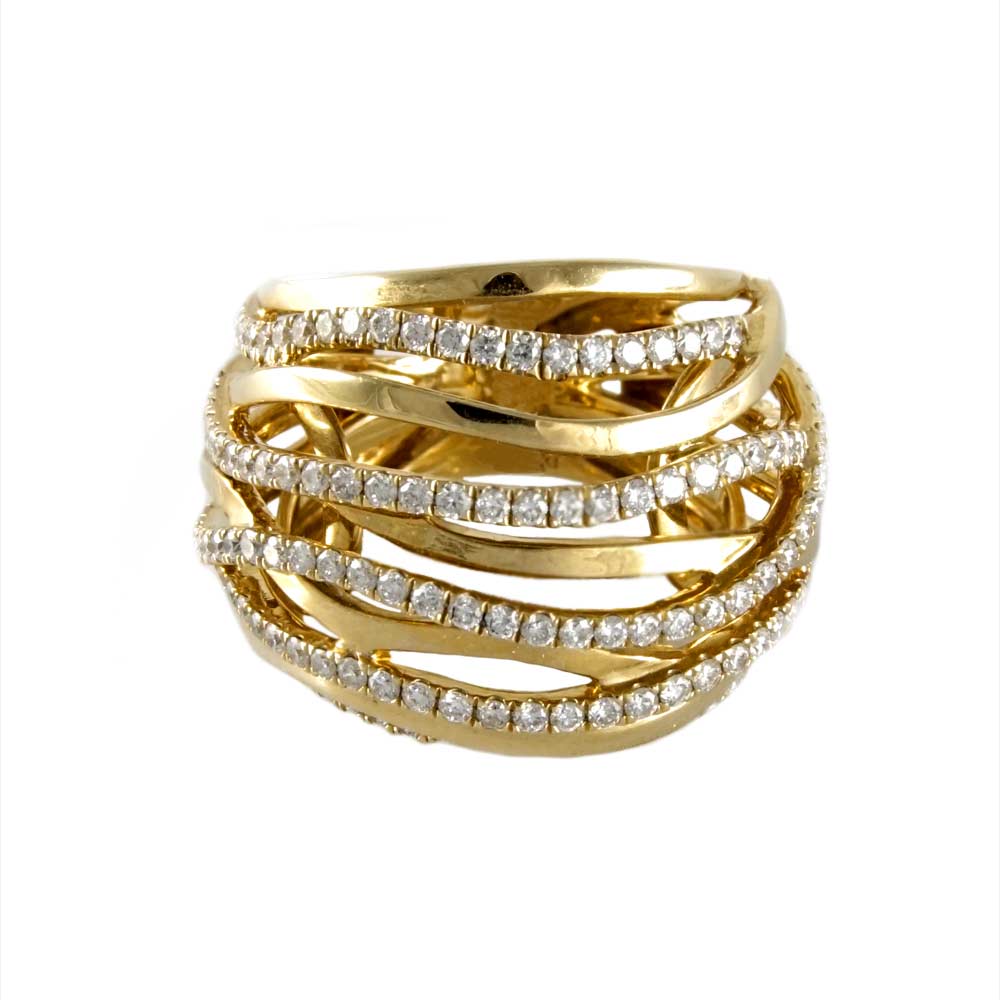 14k Elegant Diamond Gold Ring for Women image 2