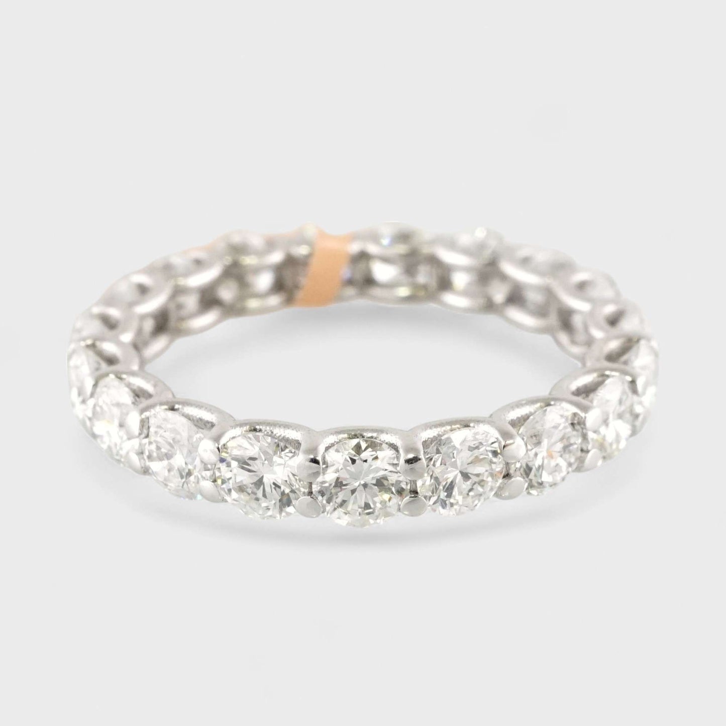 10k White Gold LAB Grown Diamond Eternity Ring image 1