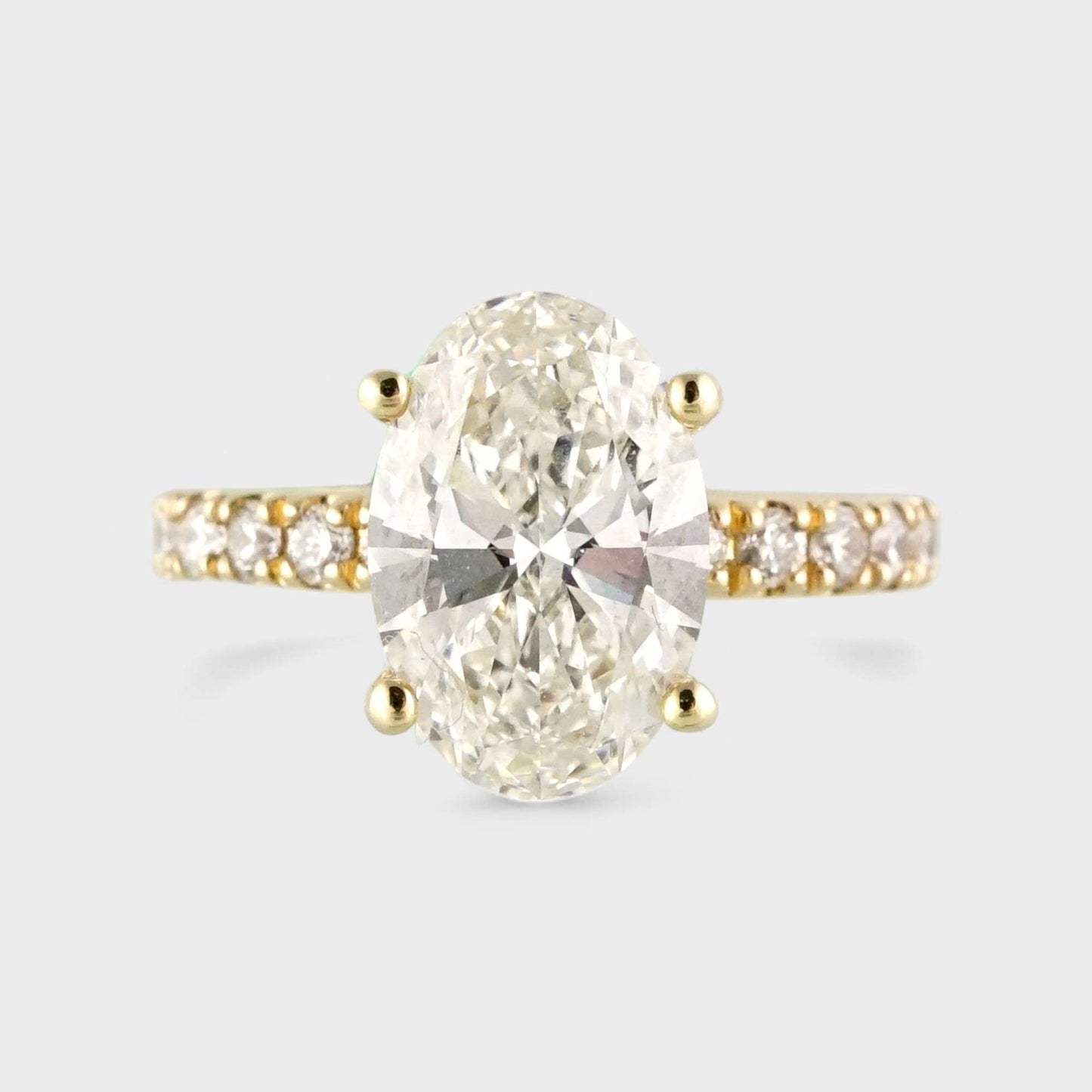 14k Yellow Gold LAB Grown Diamond Ring image 1