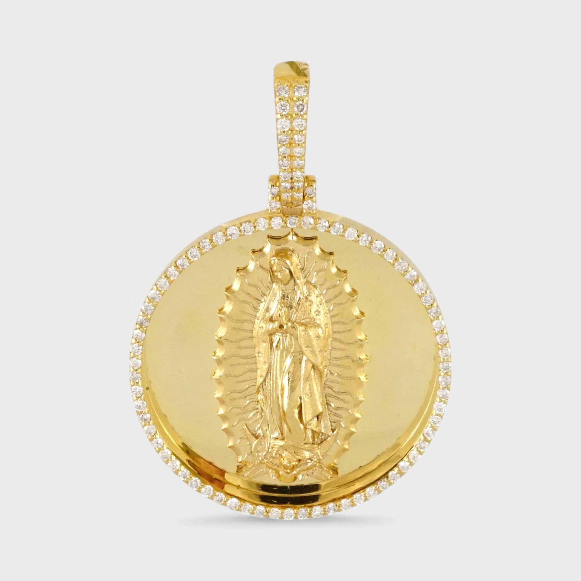 14k Yellow Gold Guadalupe Medal image 0