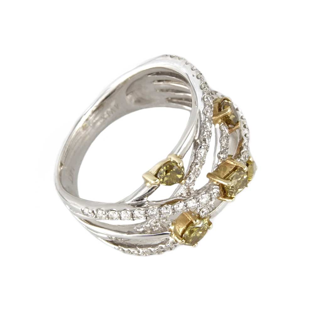 14k White Gold Woman Ring image 2