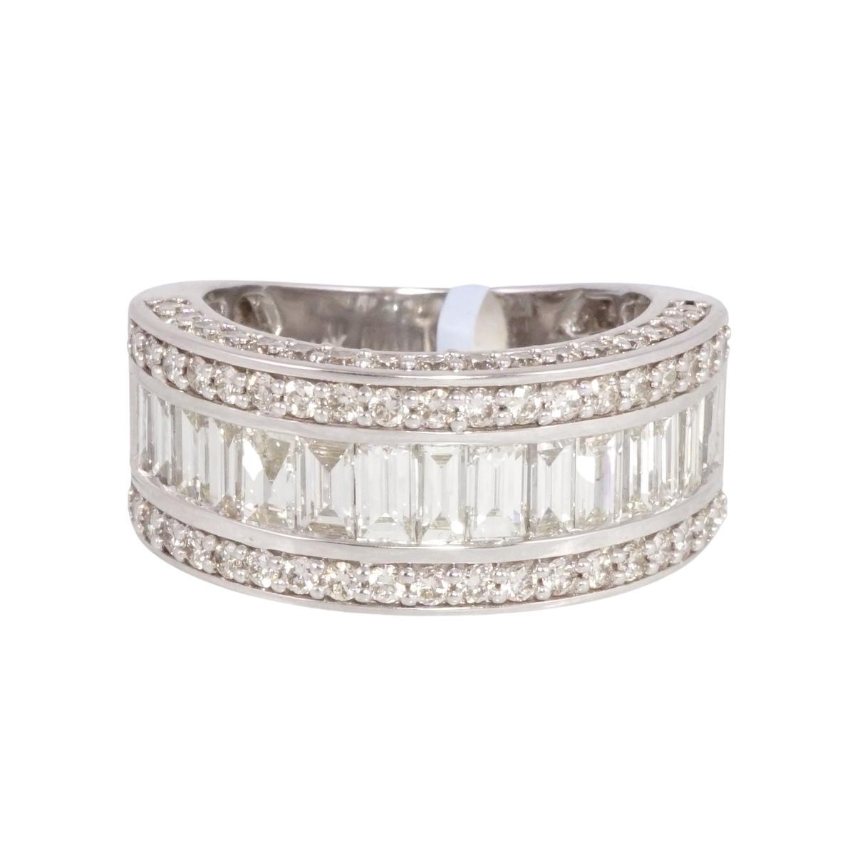 Diamond White Gold Ring 14k image 1