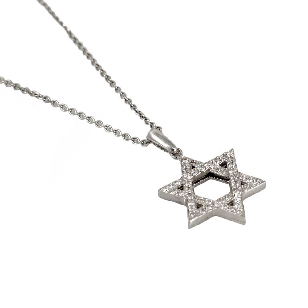 14k Gold Star of David Pendant image 1