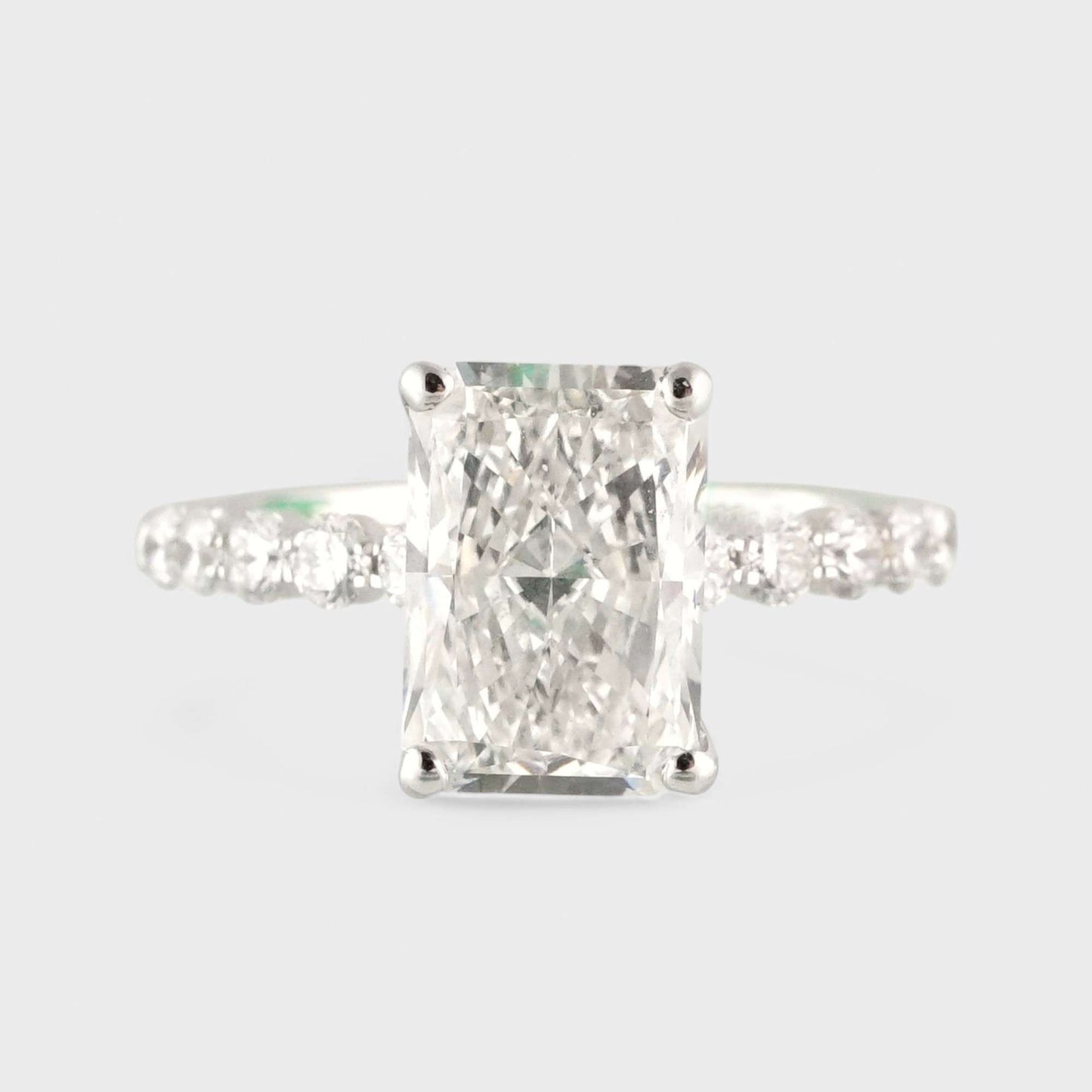 14K White Gold LAB Grown Diamond Ring image 1