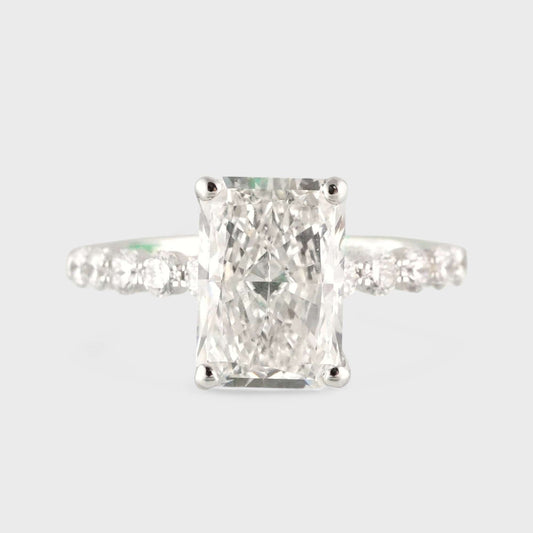 14K White Gold LAB Grown Diamond Ring image 1