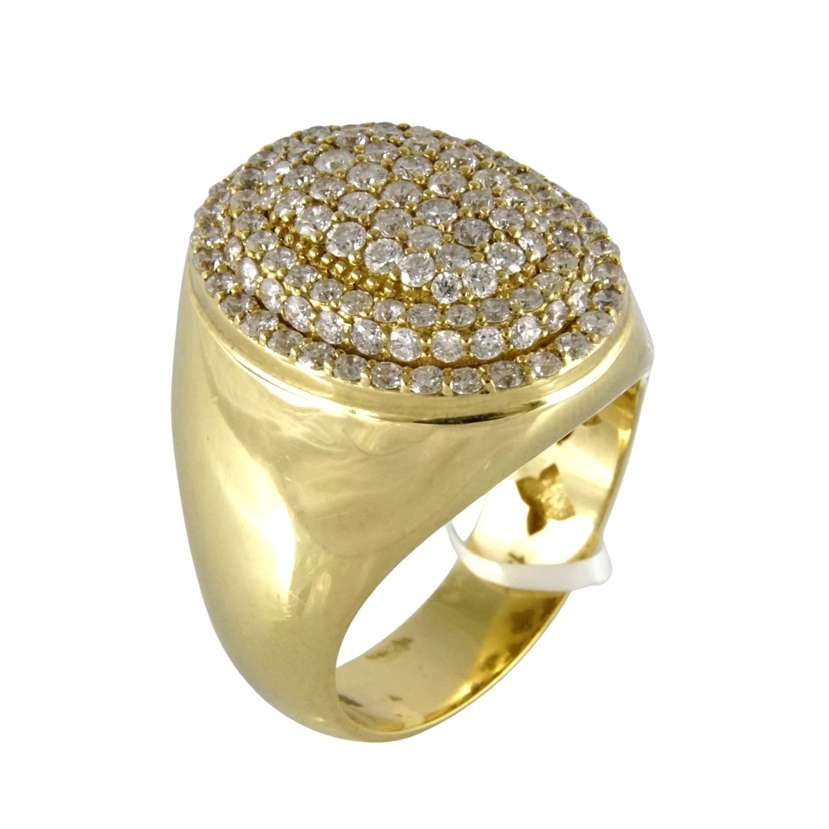 14k Gold Diamond Ring for Men image 3