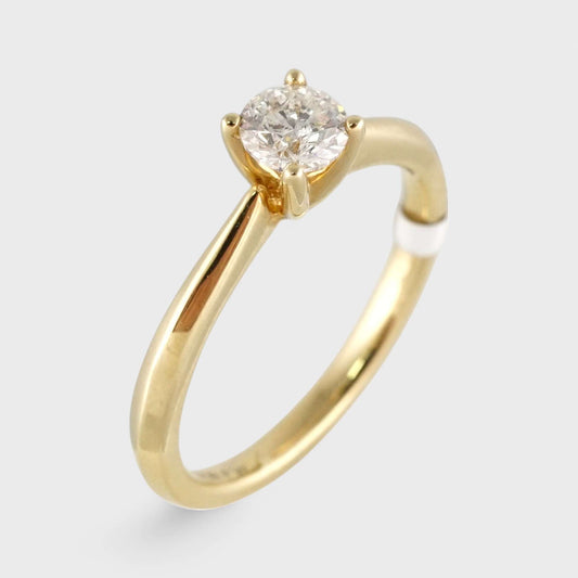 14k Yellow Gold Diamond Engagement Ring image 0