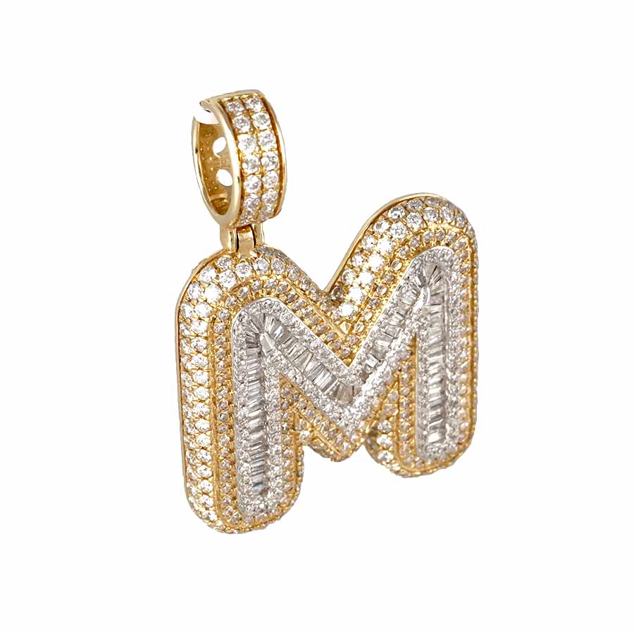 14k Gold Diamond Letter Charm image 2