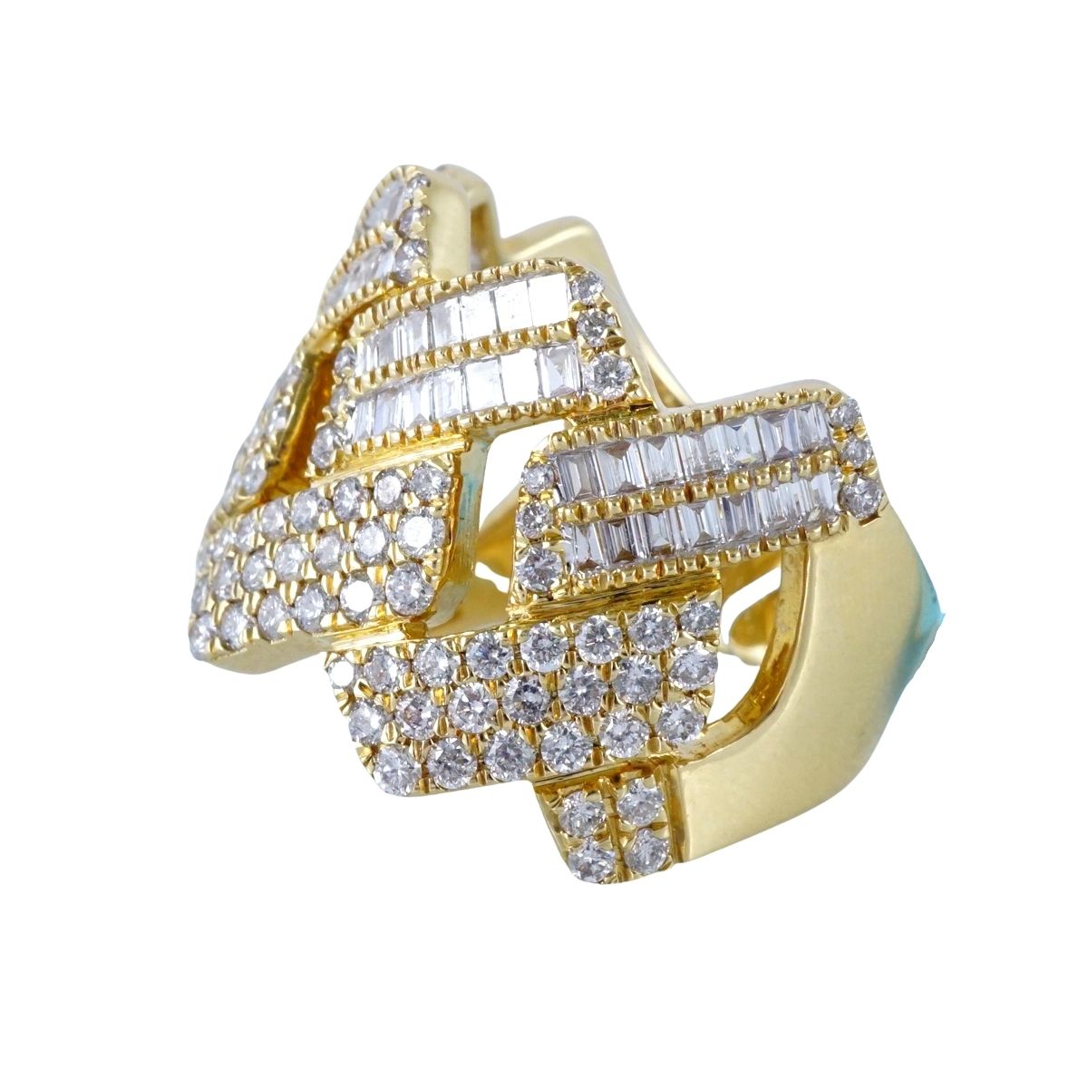 Men's 14k Gold Diamond Ring image 1