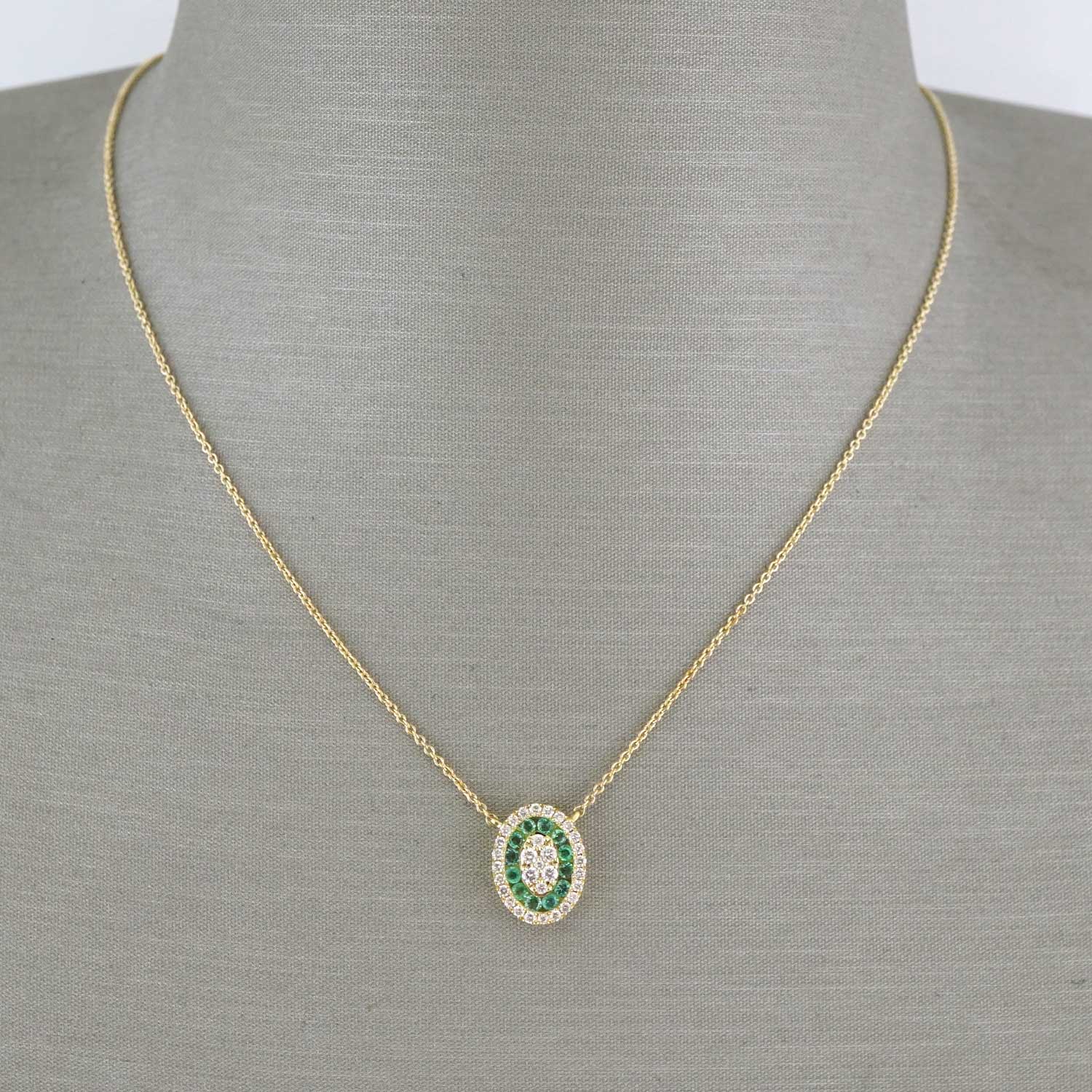 14k Yellow Gold Diamond Oval Chain image 0