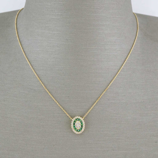 14k Yellow Gold Diamond Oval Chain image 0