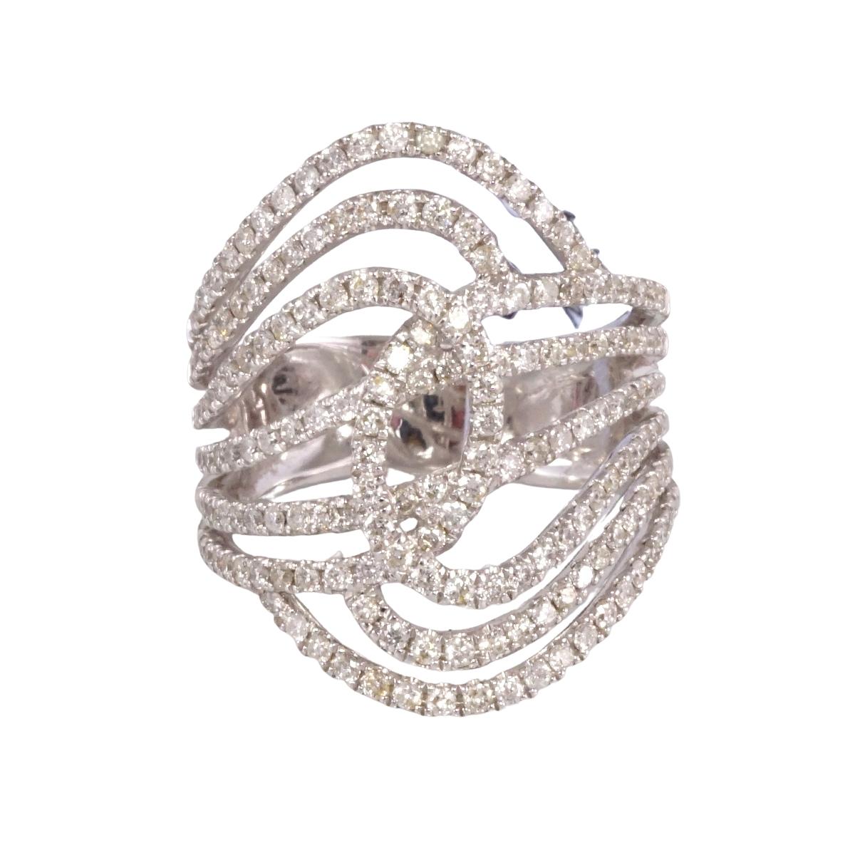 14k White Gold Diamond Ring image 2