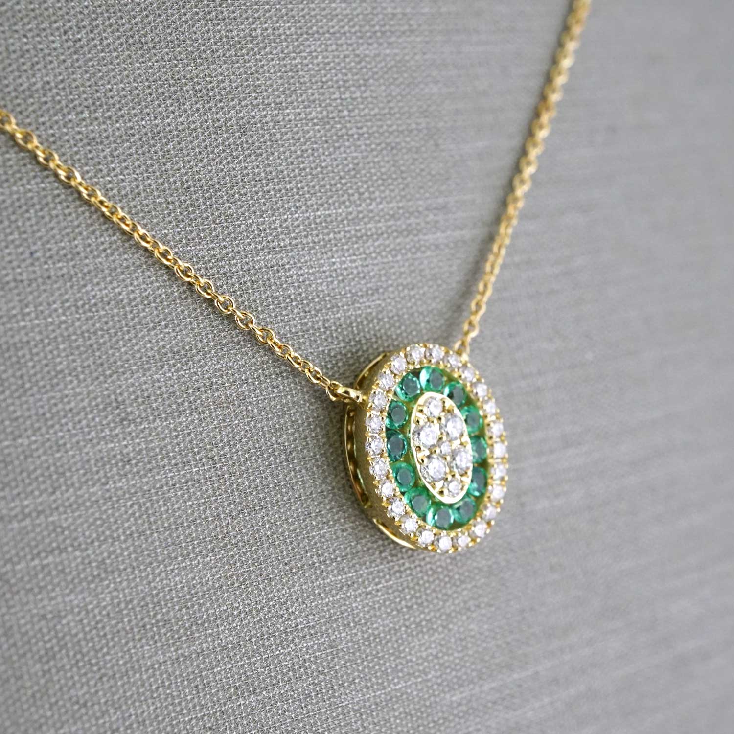 14k Yellow Gold Diamond Oval Chain image 1