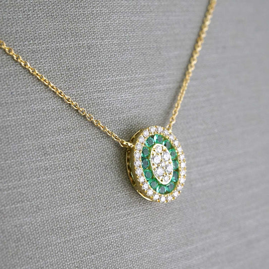 14k Yellow Gold Diamond Oval Chain image 1