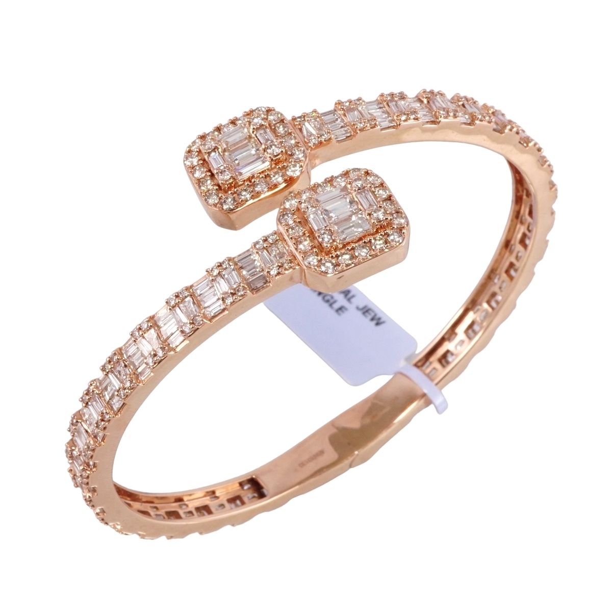 14k Rose Gold Diamond Bracelet image 0