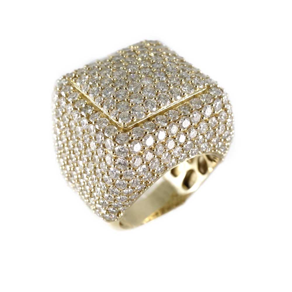 14k Gold Diamond Ring for Men image 2