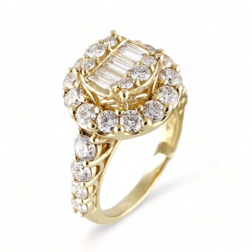14k Yellow Gold Solitaire Ring image 0