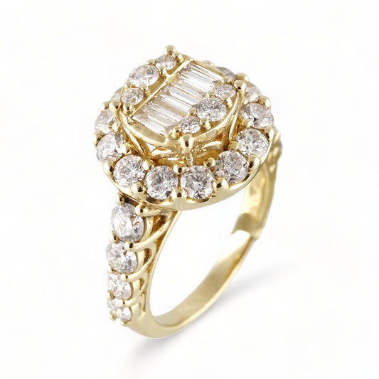 14k Yellow Gold Solitaire Ring image 0
