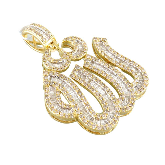 14k Gold Diamond Spiritual Symbol Pendant image 1