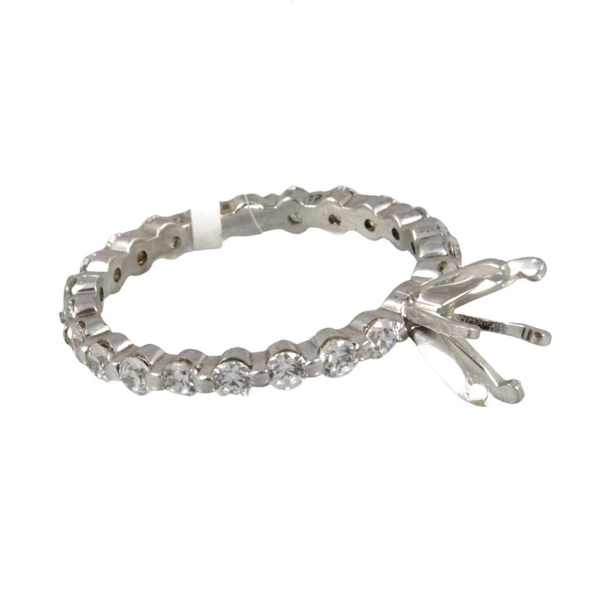 14k White Gold Customized Diamond Wedding Ring image 1