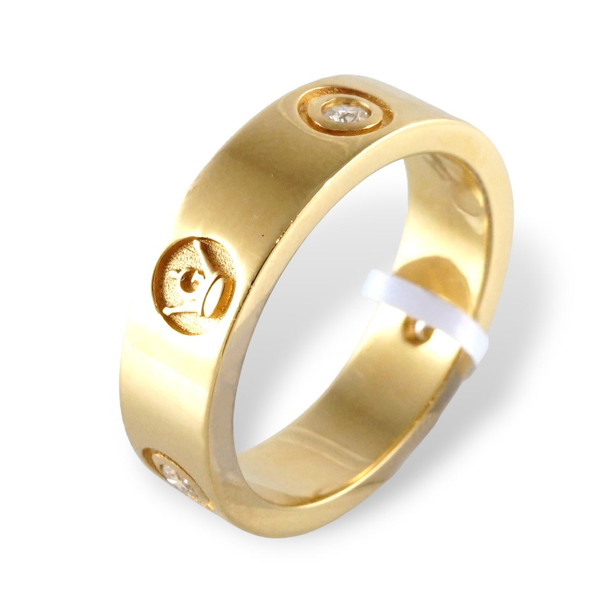 18k Yellow Gold Diamond Crown Ring image 0