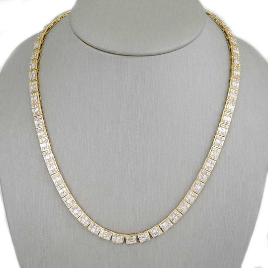 10k Gold Full Diamond Chain image 0