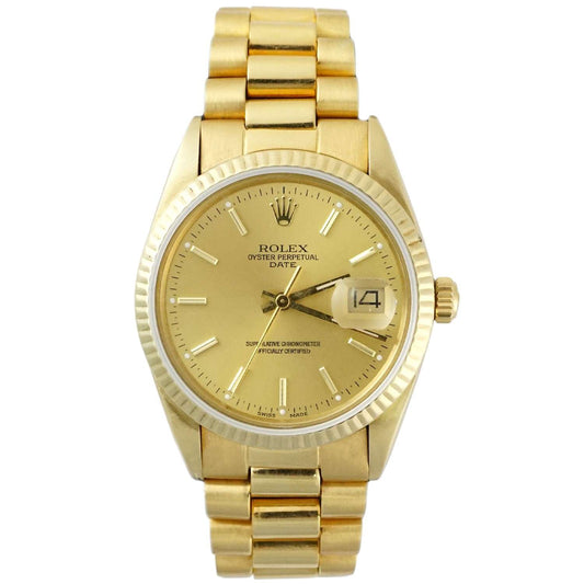 Rolex Gold Oyster Perpetual Date 34mm - Pre-Owned image 0