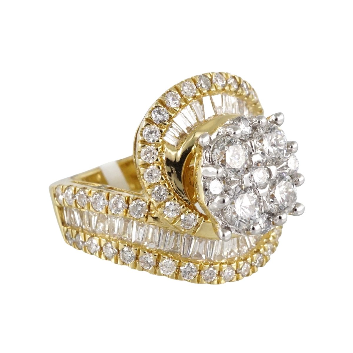 14k Gold Diamond Ring for Women image 1