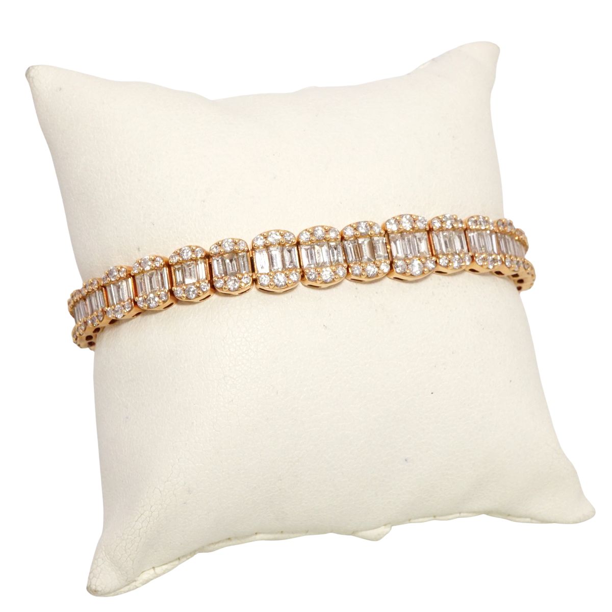 18k Yellow Gold Diamond Bracelet image 1