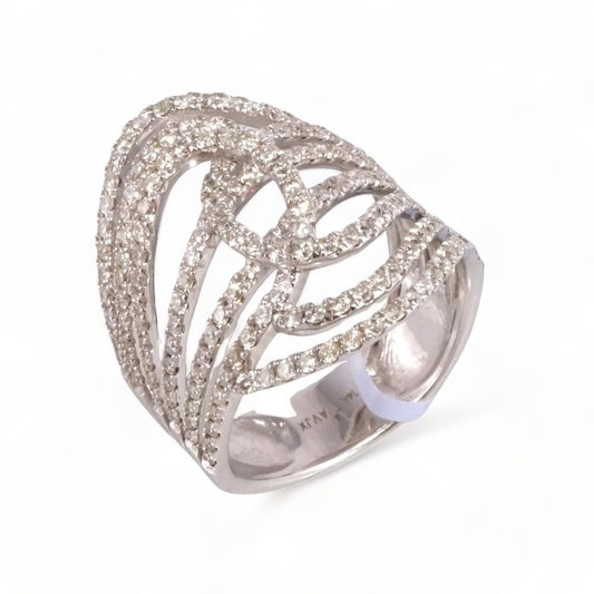 14k White Gold Diamond Ring image 0