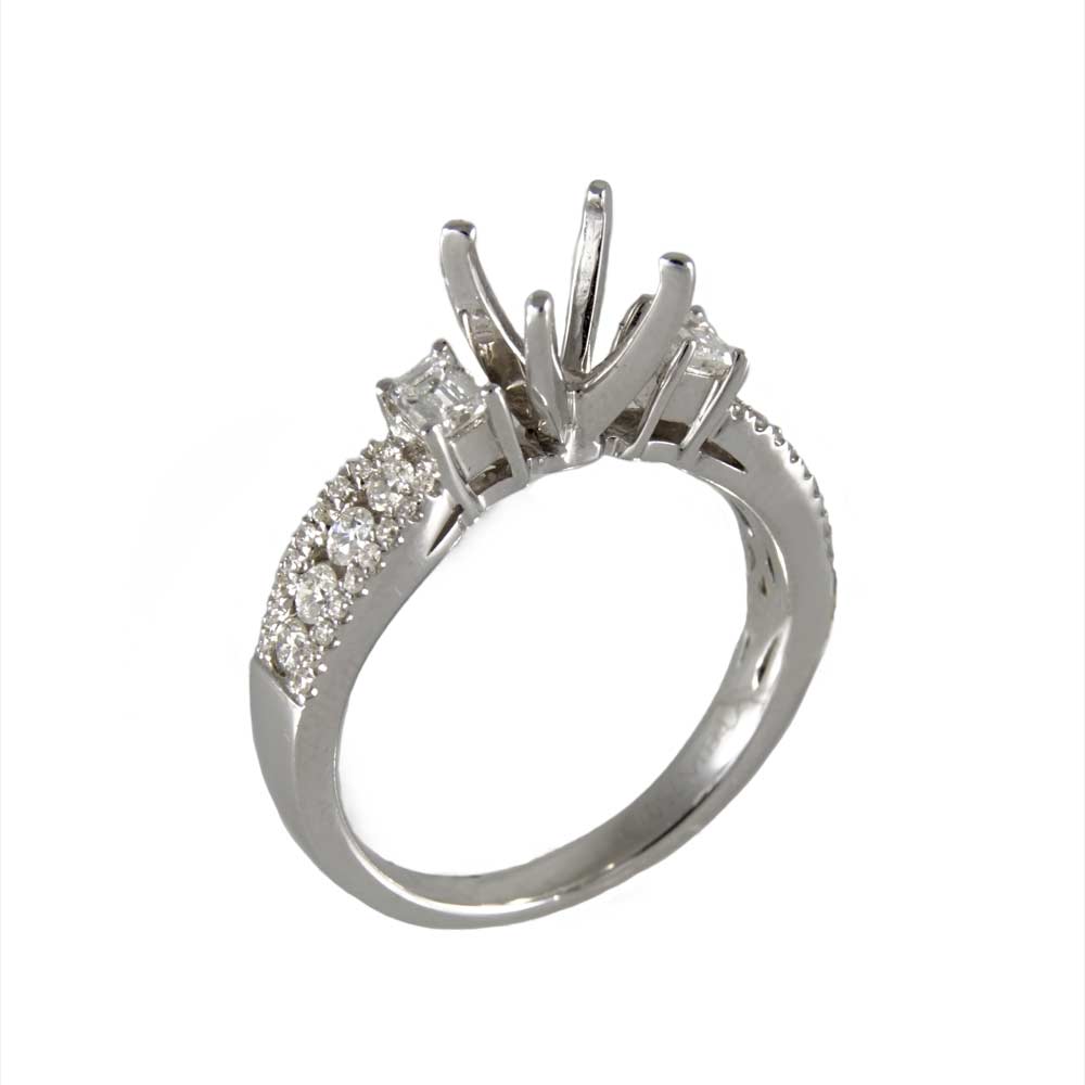 14k White Gold Engagement Ring image 0