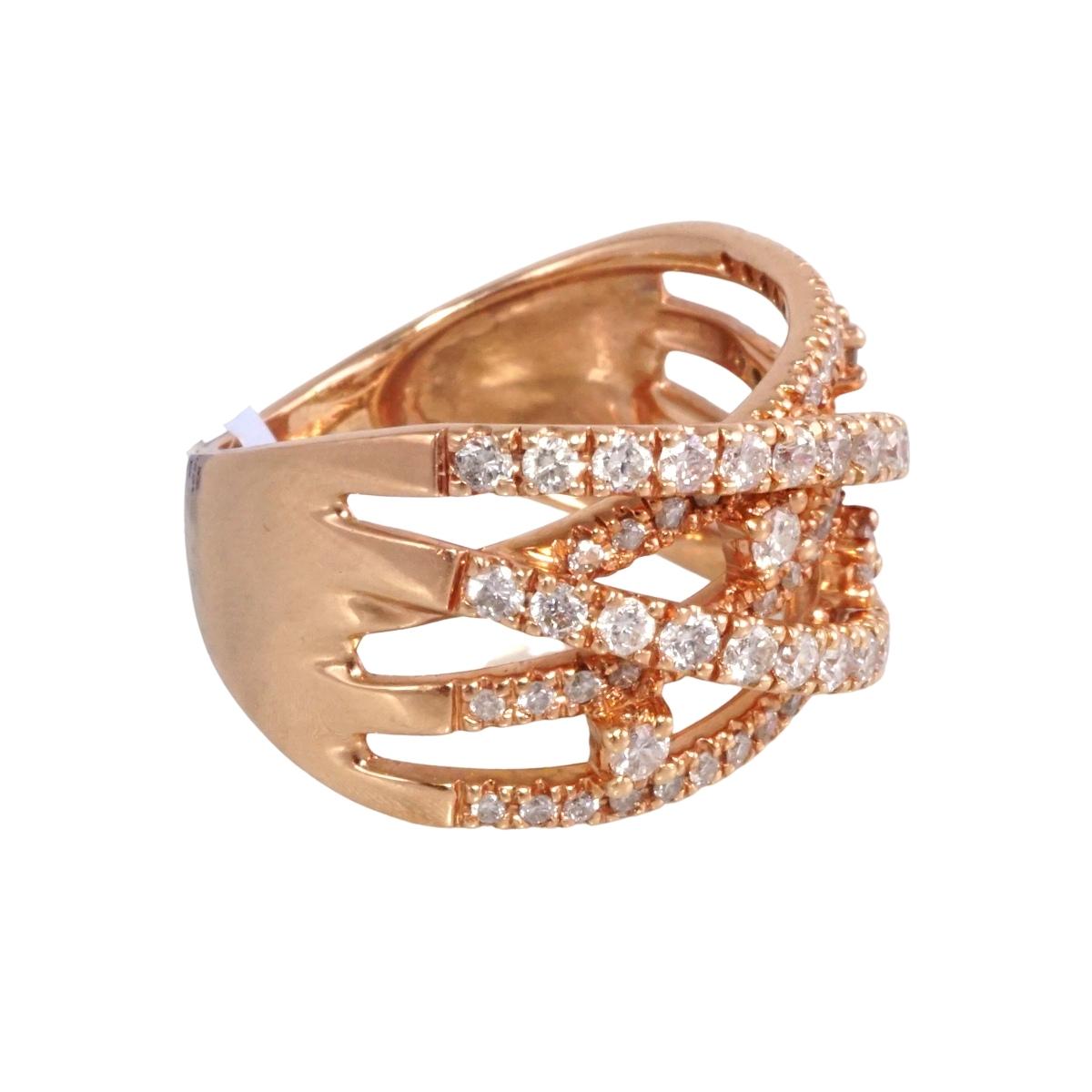 14k Rose Gold Diamond Ring image 2