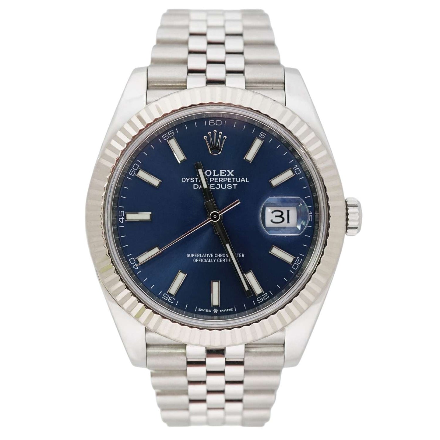 Rolex Datejust Stainless Steel Blue Dial 41mm - Pre-Owned image 0