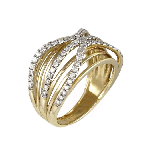 14k Diamond Woman Gold Ring image 0