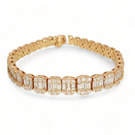 18k Yellow Gold Diamond Bracelet image 0