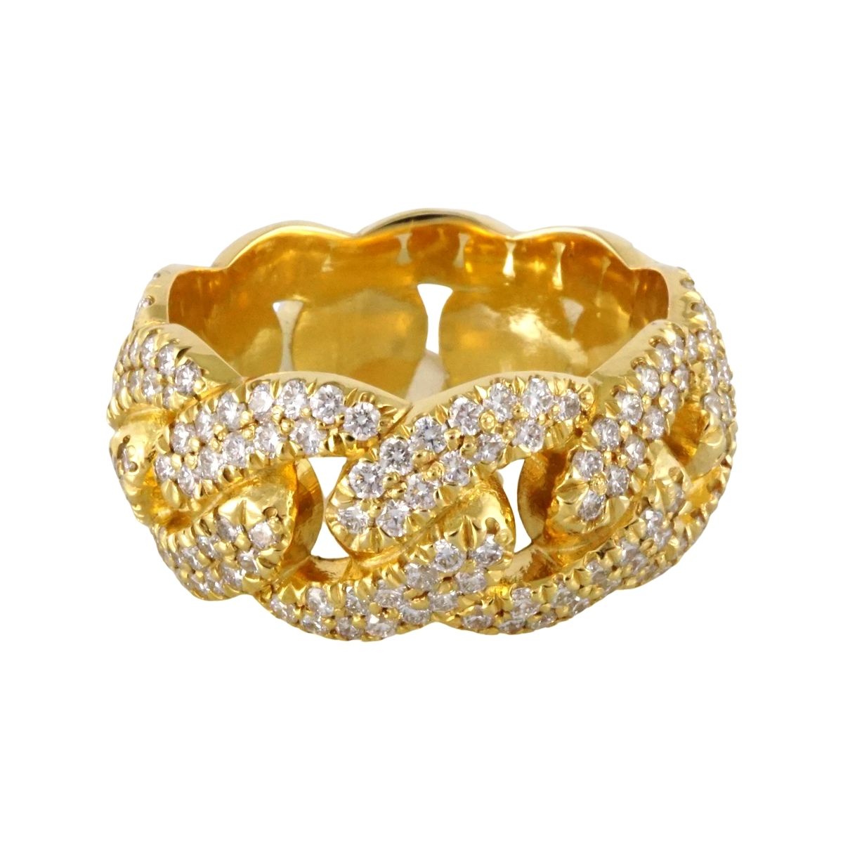 14k Yellow Gold Diamond Ring image 1