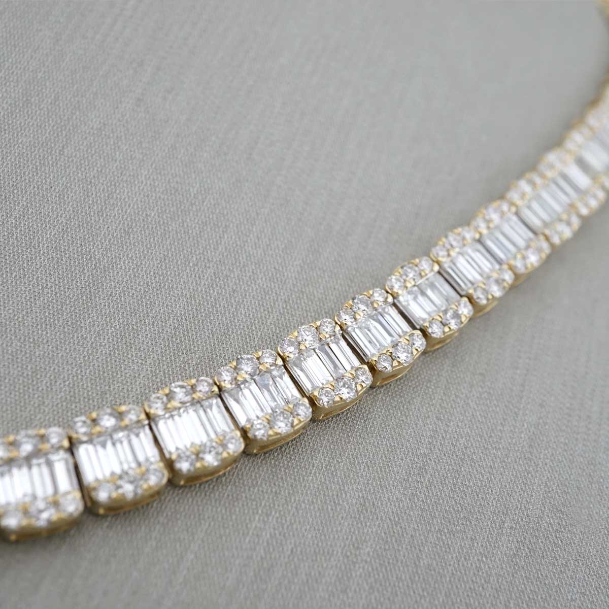 14k Gold Diamond Chain image 1