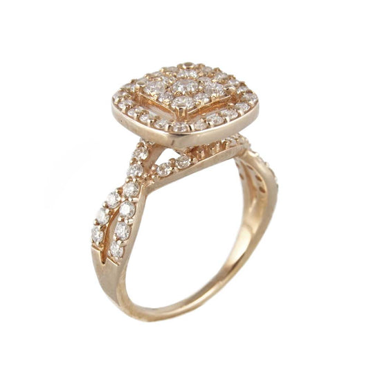 10k Diamond Gold Woman Ring image 0