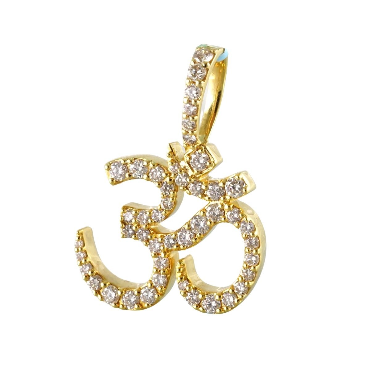 14k Gold Diamond Spiritual Symbol Charm image 2