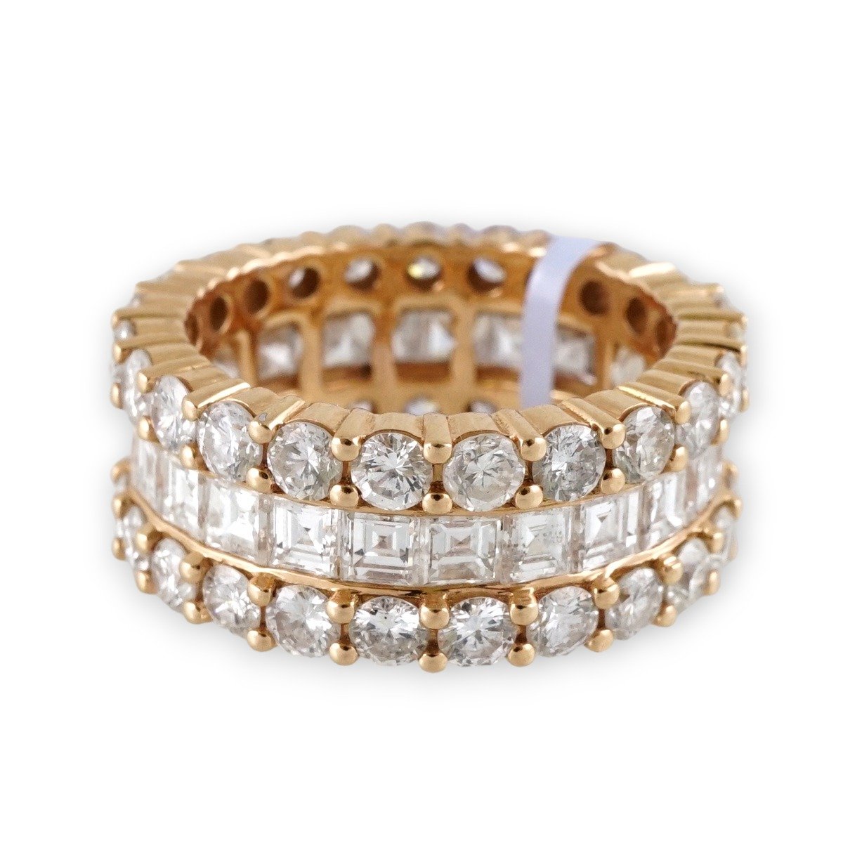 14k Full Diamond Rose Gold Ring for Men image 1