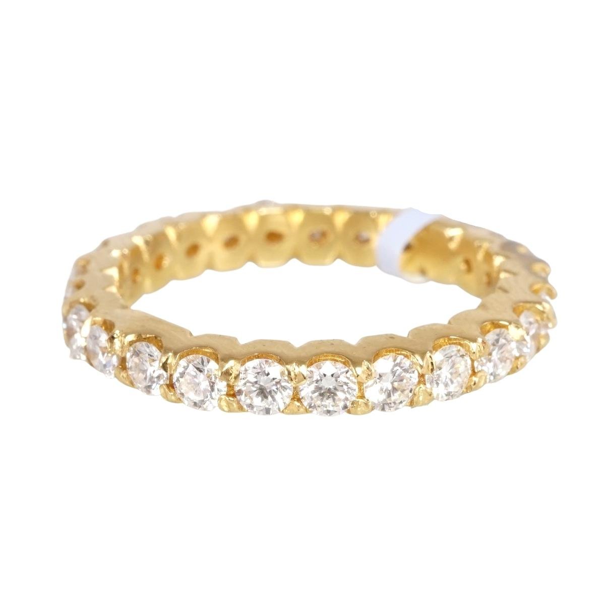 18k Yellow Gold Diamond Ring image 1