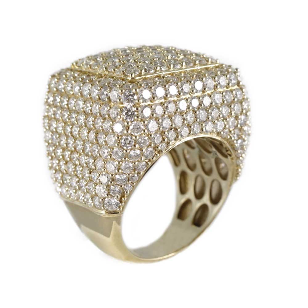 14k Gold Diamond Ring for Men image 3