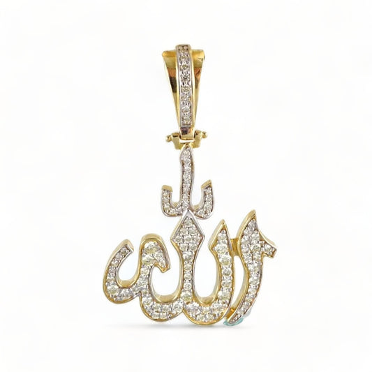 14k Gold Diamond Spiritual Symbol Charm image 0