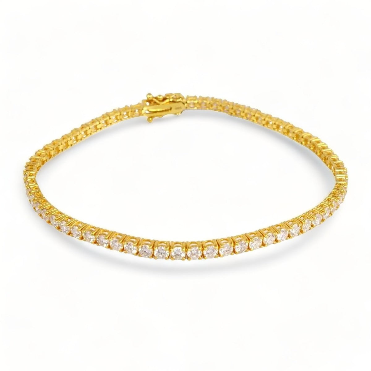 Diamond Gold Tennis Bracelet 14k image 0