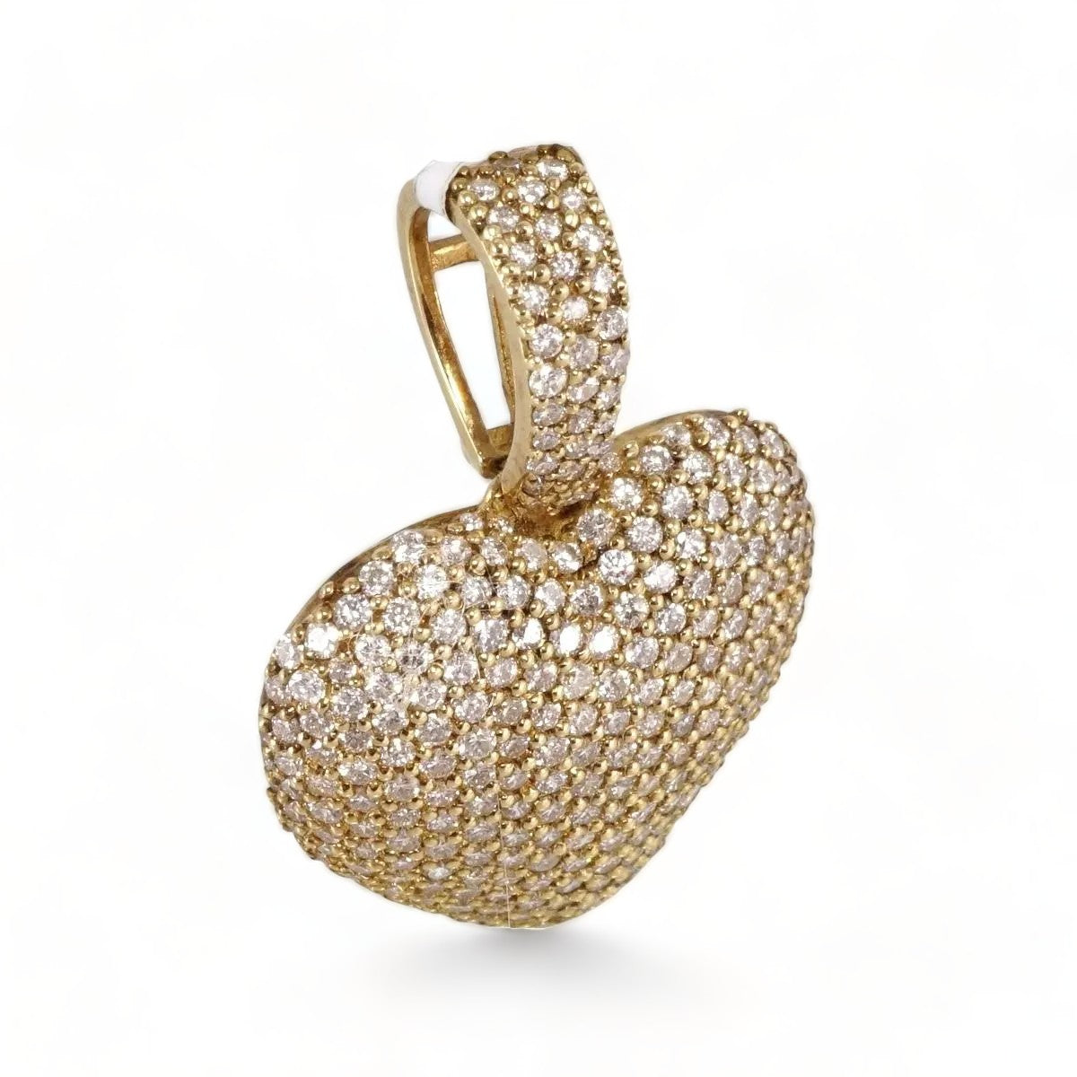 14k Gold Diamond Heart Pendant image 0