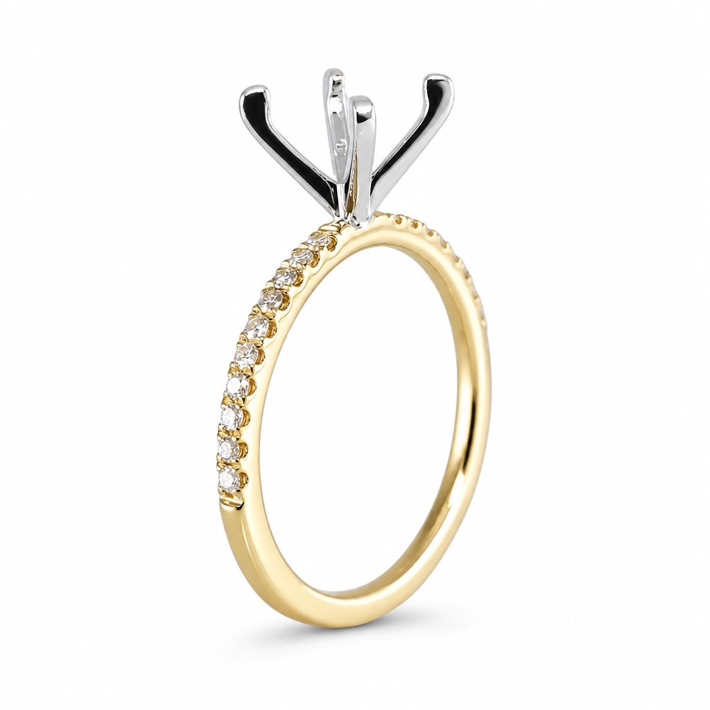 14k Engagement Yellow Gold Ring