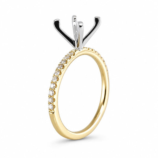 14k Engagement Yellow Gold Ring